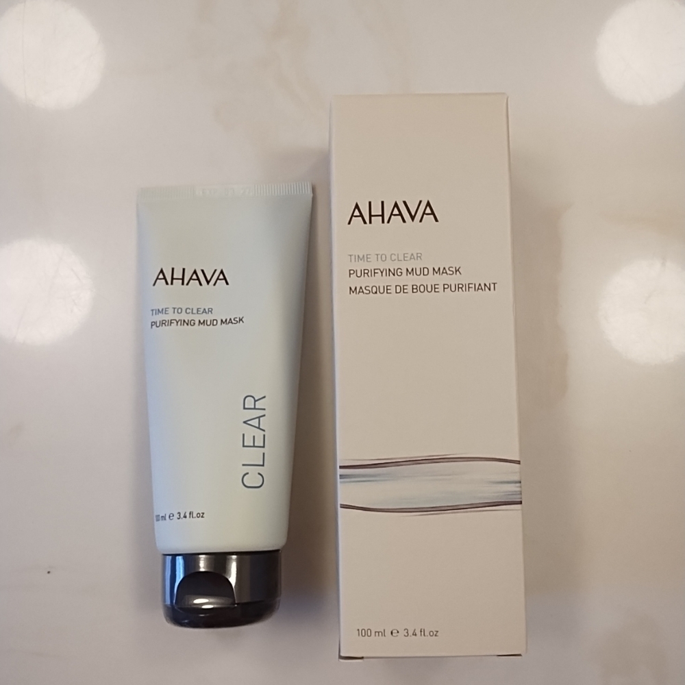 Ahava Time to Clear Purifying Mud Facial Mask 3.4 fl.oz, New Sealed Full Size